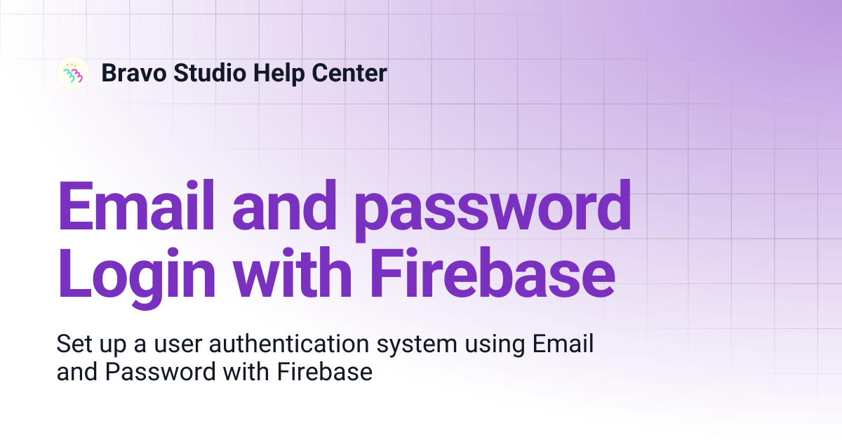 firebase email and password login